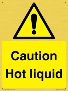 Caution Hot liquid